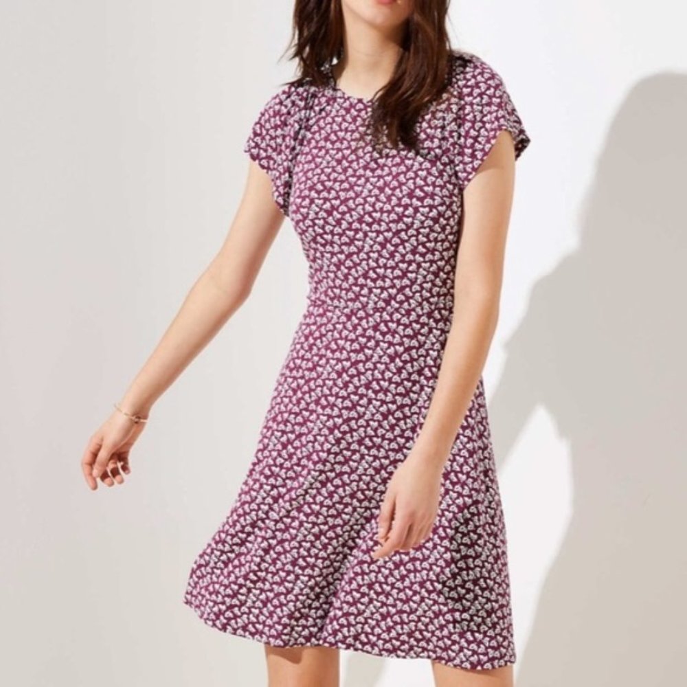 LOFT Plus Flowerbud Flare Dress